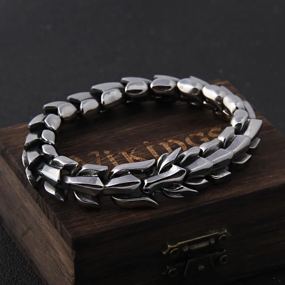 Viking Punk Bracelet in Silver